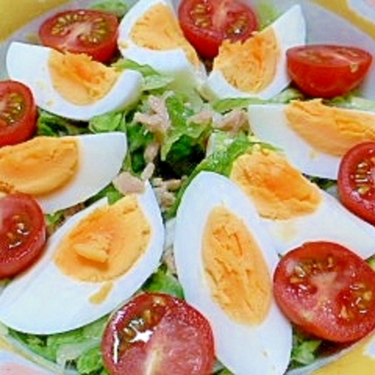 レタスとツナとゆで卵のサラダ レシピ 作り方 By イ シュリー 楽天レシピ